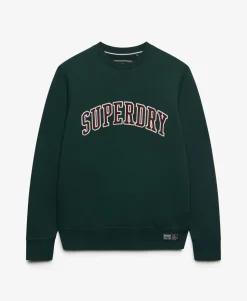 Athletic Applique Relaxed Crew Sweatshirt