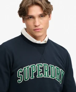 Athletic Applique Relaxed Crew Sweatshirt