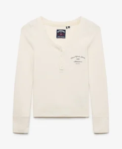 Athletic Button Down Long Sleeve Top