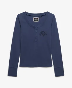 Athletic Button Down Long Sleeve Top
