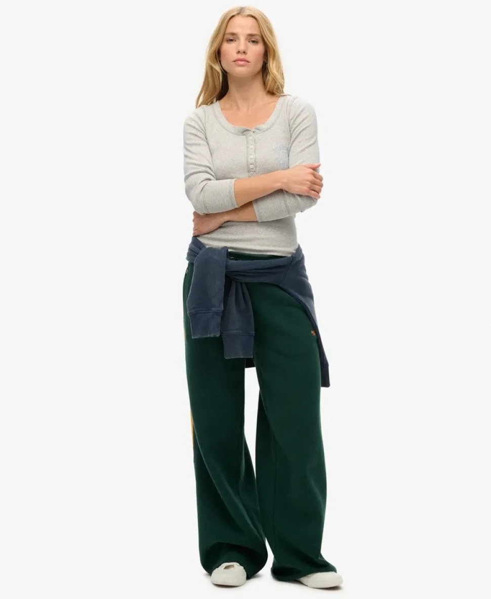 Athletic Button Down Long Sleeve Top