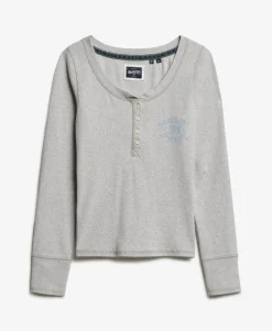 Athletic Button Down Long Sleeve Top