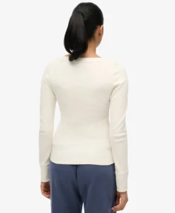 Athletic Button Down Long Sleeve Top