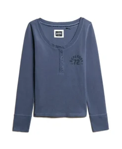 Athletic Button Down Long Sleeve Top