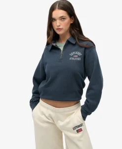 Athletic Collared Half Zip Jumper