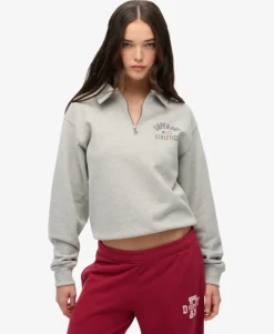 Athletic Collared Half Zip Jumper