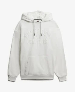 Athletic Embossed Oversized Hoodie