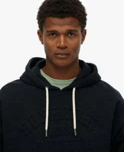 Athletic Embossed Oversized Hoodie