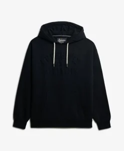 Athletic Embossed Oversized Hoodie