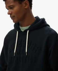 Athletic Embossed Oversized Hoodie