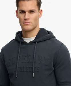 Athletic Embossed Relaxed Hoodie