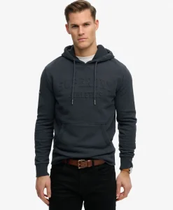 Athletic Embossed Relaxed Hoodie