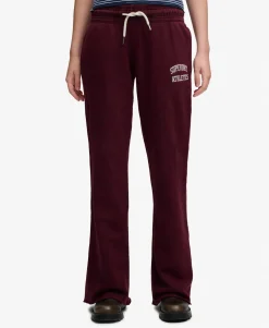 Athletic Embroidered Flare Joggers