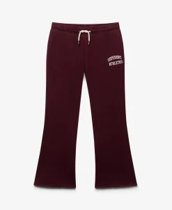Athletic Embroidered Flare Joggers