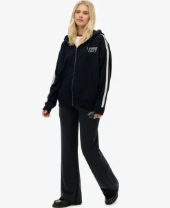 Athletic Embroidered Flare Joggers