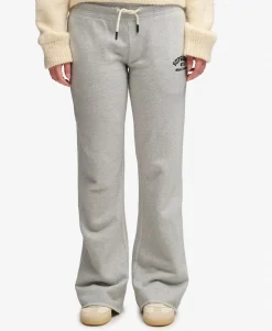 Athletic Embroidered Flare Joggers