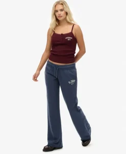 Athletic Embroidered Flare Joggers