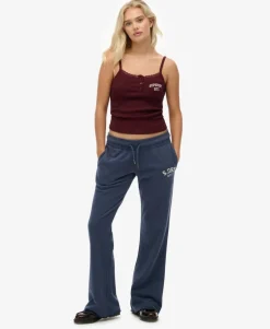 Athletic Embroidered Flare Joggers
