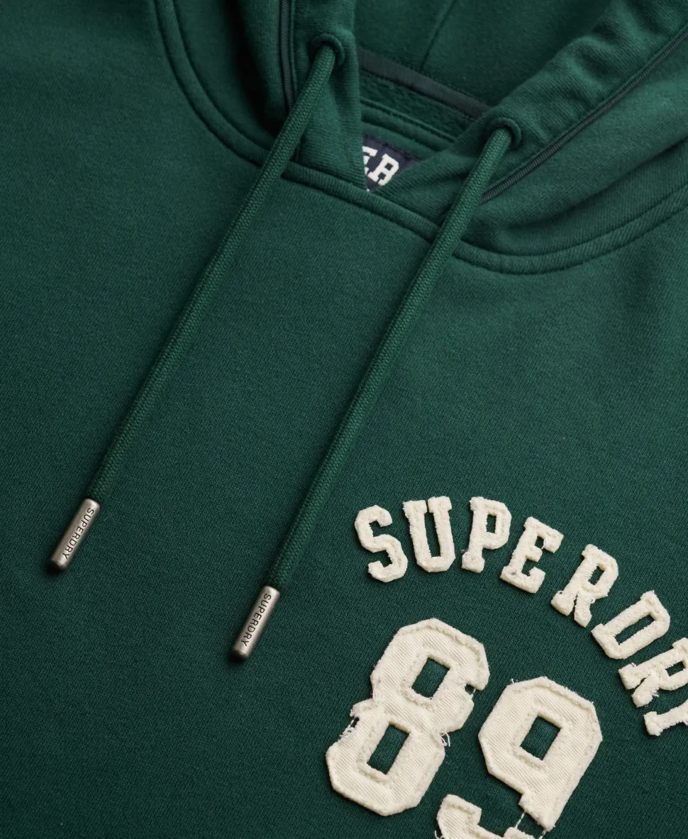 Athletic Essential Applique Cropped Hoodie