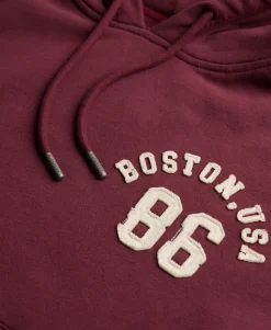Athletic Essential Applique Cropped Hoodie