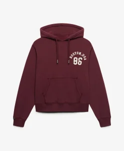 Athletic Essential Applique Cropped Hoodie