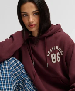 Athletic Essential Applique Cropped Hoodie