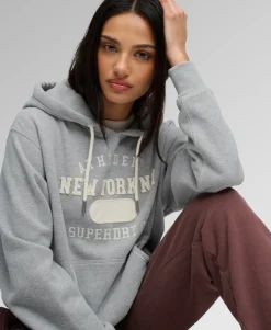 Athletic Essential Applique Cropped Hoodie