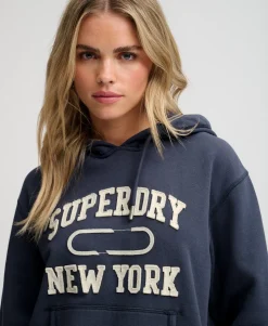Athletic Essential Applique Cropped Hoodie