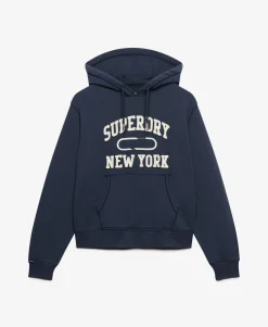 Athletic Essential Applique Cropped Hoodie
