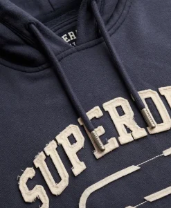 Athletic Essential Applique Cropped Hoodie