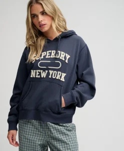 Athletic Essential Applique Cropped Hoodie