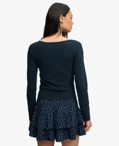 Athletic Essential Gathered Long Sleeve Top