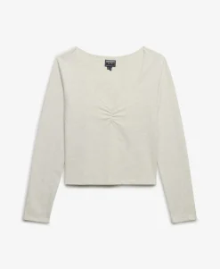Athletic Essential Gathered Long Sleeve Top