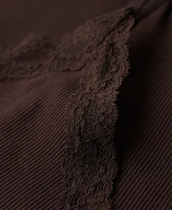 Athletic Essential Lace Trim Cami Top