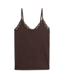 Athletic Essential Lace Trim Cami Top