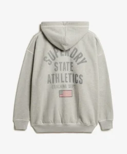 Athletic Essential Oversized Zip Hoodie