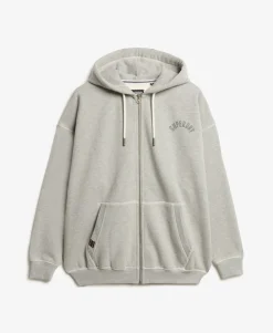 Athletic Essential Oversized Zip Hoodie