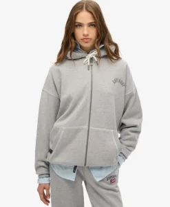 Athletic Essential Oversized Zip Hoodie