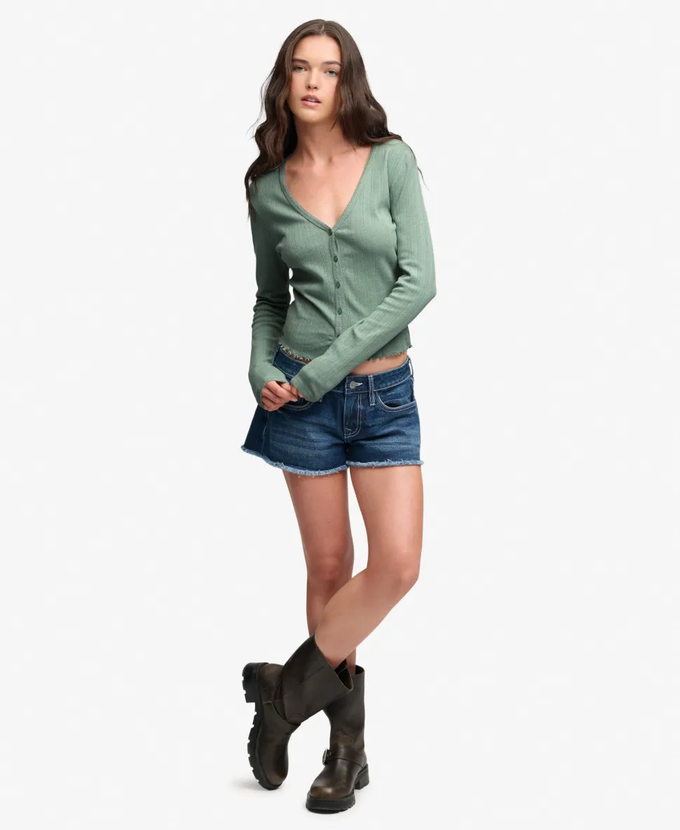 Athletic Essential Pointelle Cardigan