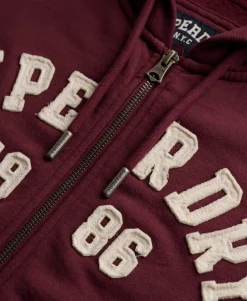 Athletic Essential Relaxed Crop Zip Hoodie