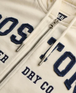Athletic Essential Relaxed Crop Zip Hoodie