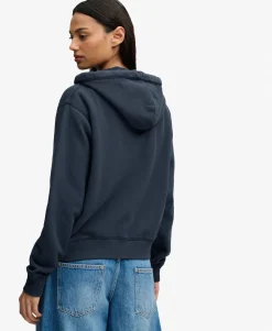Athletic Essential Relaxed Crop Zip Hoodie