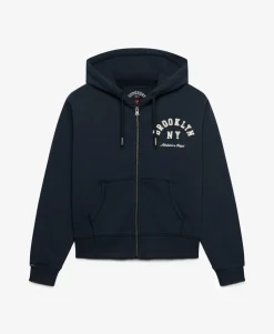Athletic Essential Relaxed Crop Zip Hoodie