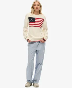 Athletic Essentials Americana Flag Crew Knit