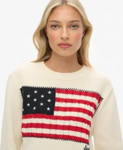 Athletic Essentials Americana Flag Crew Knit
