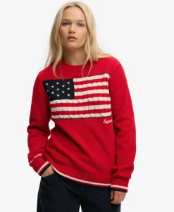 Athletic Essentials Americana Flag Crew Knit