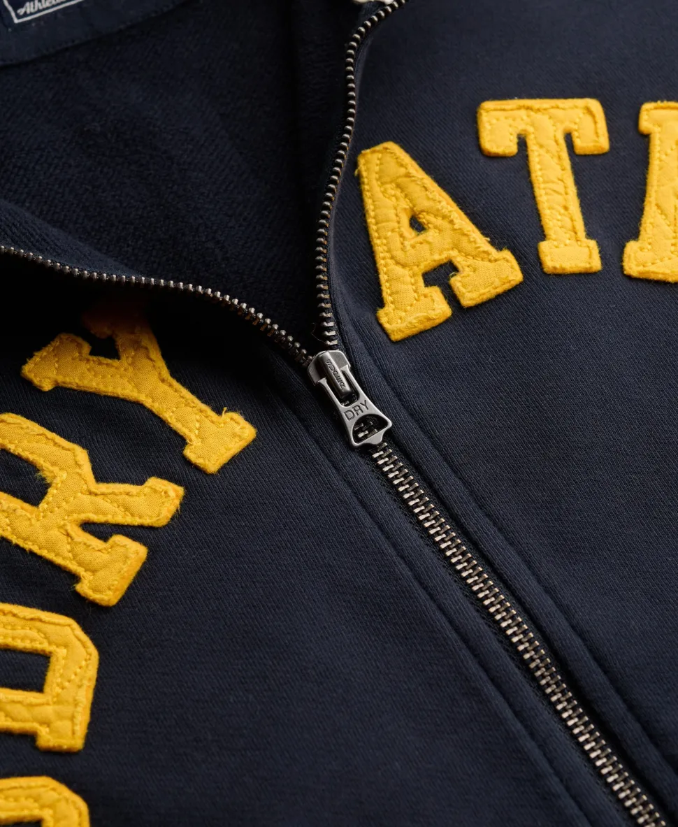 Athletic Essentials Applique Loose Zip Track Top