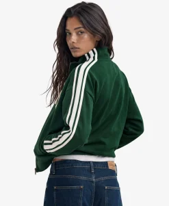 Athletic Essentials Applique Loose Zip Track Top