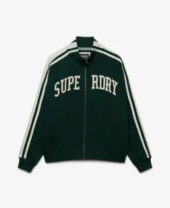 Athletic Essentials Applique Loose Zip Track Top