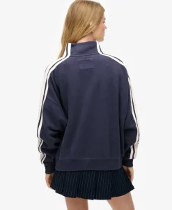Athletic Essentials Applique Loose Zip Track Top